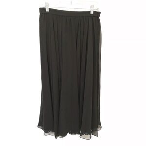 Jack Bryan Vintage Maxi Sheer Black Skirt